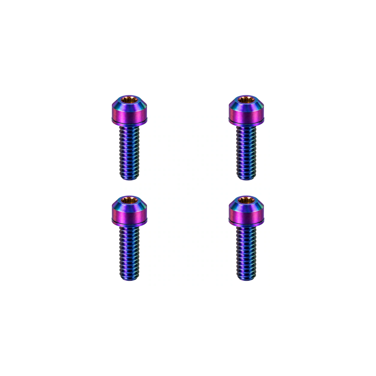 Titanium Brompton T-Line Stem Bolt Set — Rainbow