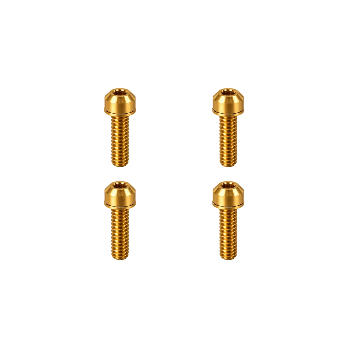 Titanium Brompton T-Line Stem Bolt Set — Gold