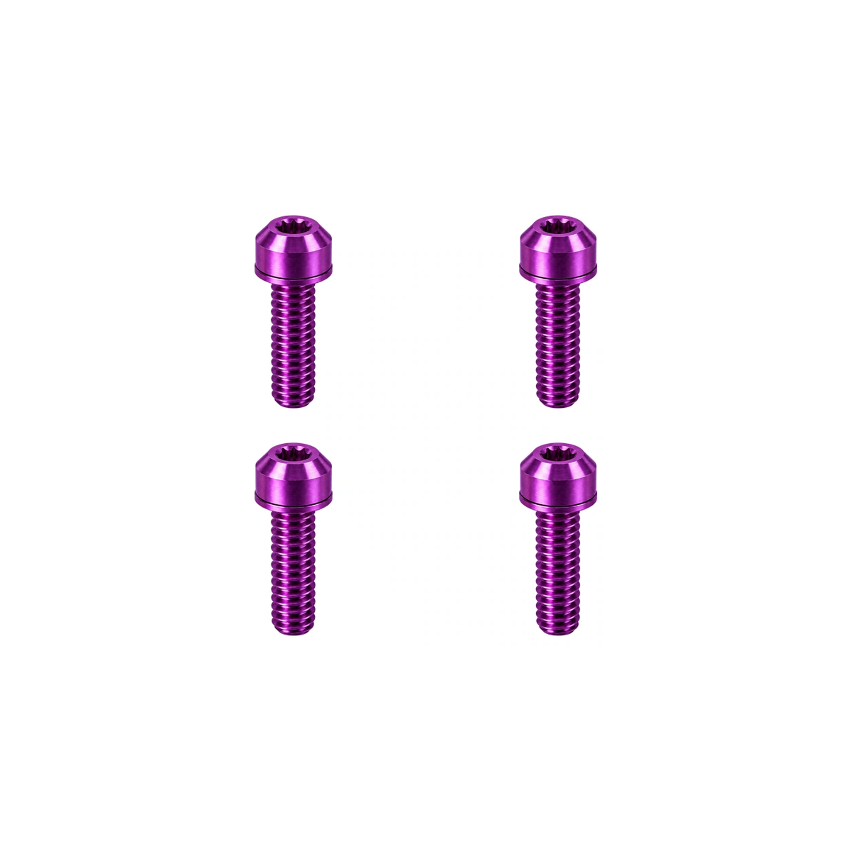 Titanium Brompton T-Line Stem Bolt Set — Purple