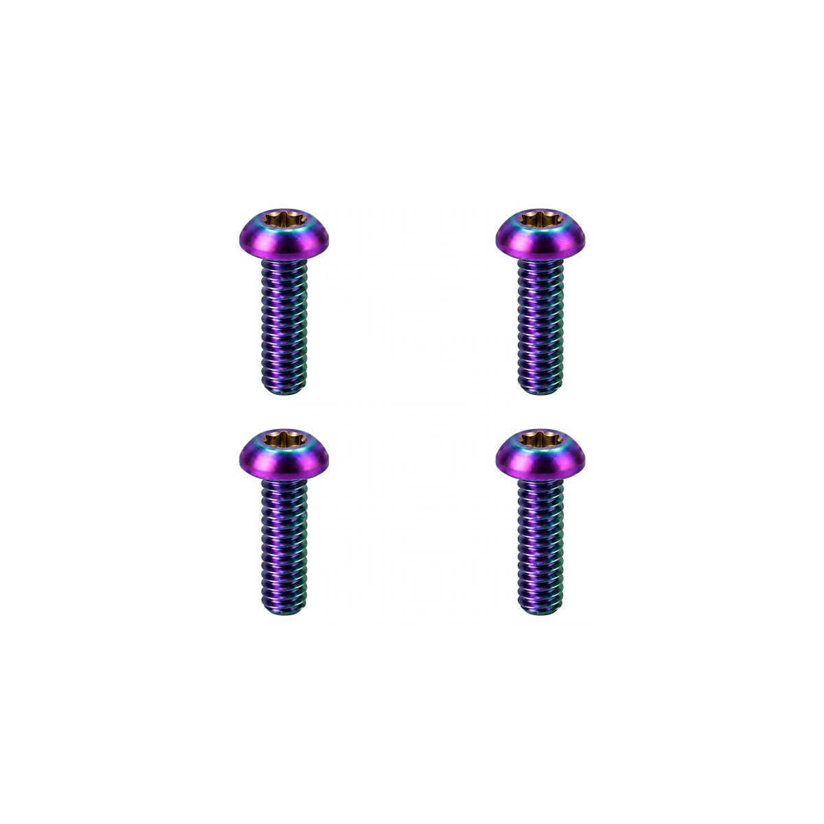 Titanium Hope Tech Reservoir Cover Screws — Rainbow