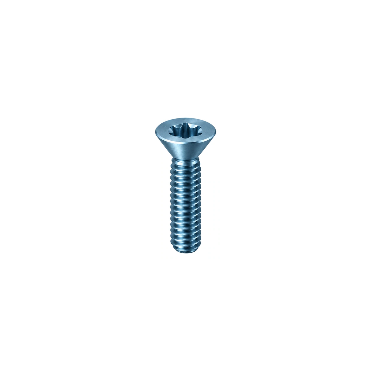 Titanium Brompton T-Line Main Stem Bolt — Ice Blue