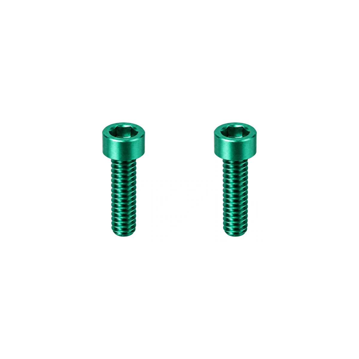 Titanium Fox 36 / 38 Mudguard Screws — Green