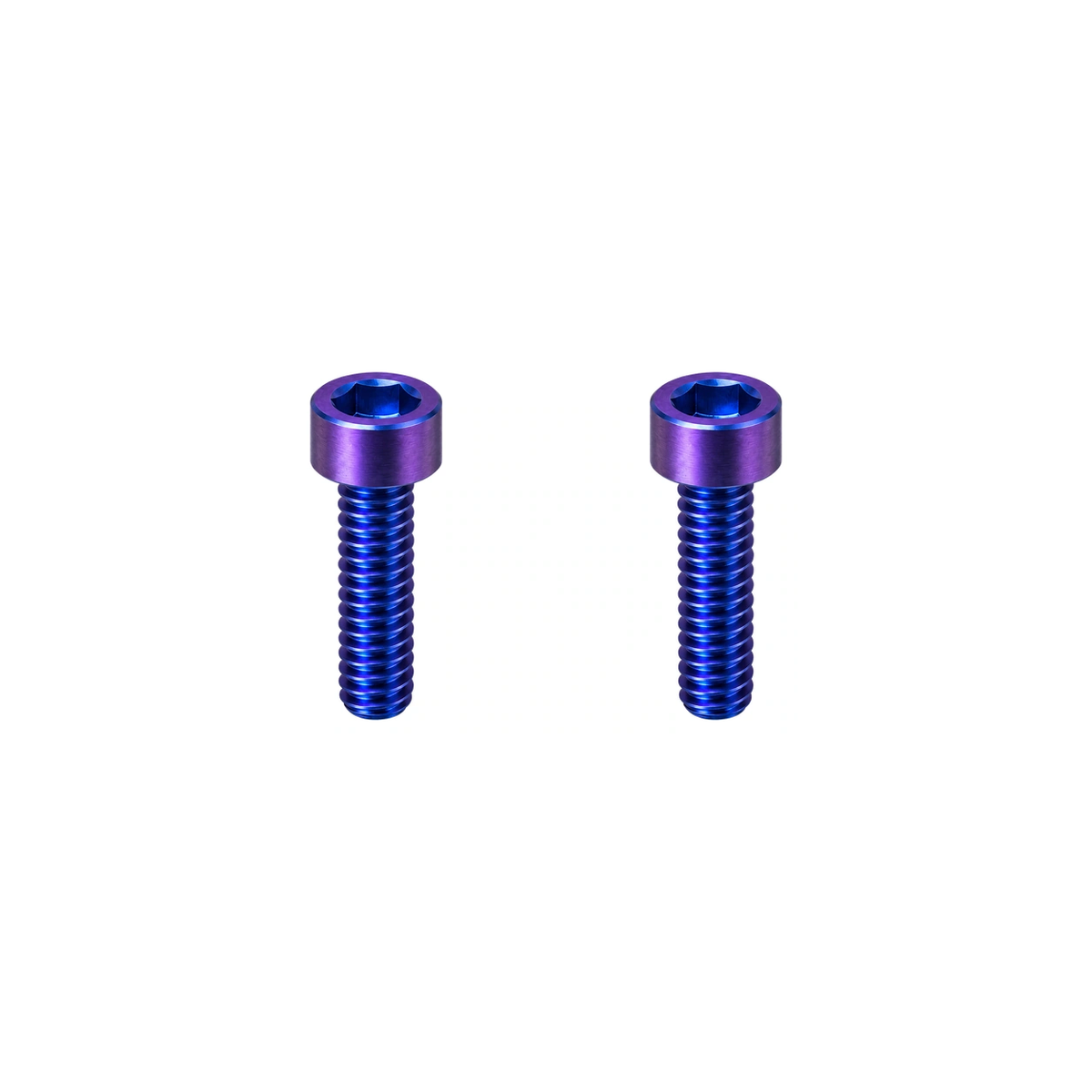 Titanium Fox 36 / 38 Mudguard Screws — Blue Purple
