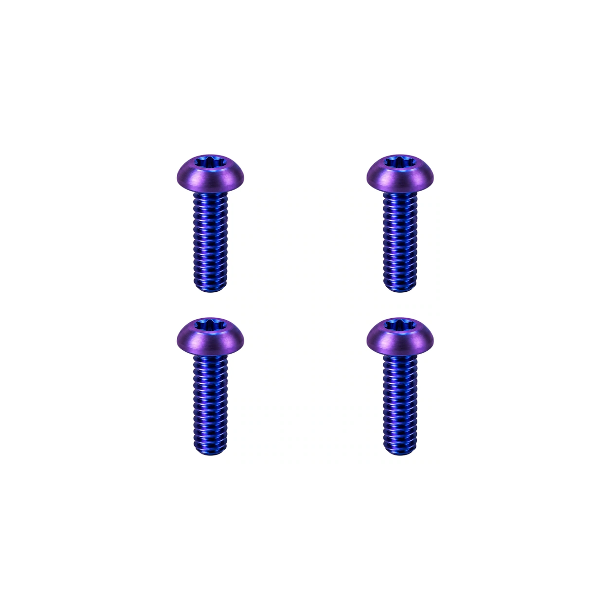 Titanium Paul Brake Lever Pivot Screws — Blue Purple
