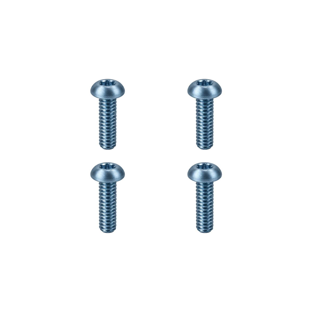 Titanium Paul Brake Lever Pivot Screws — Ice Blue