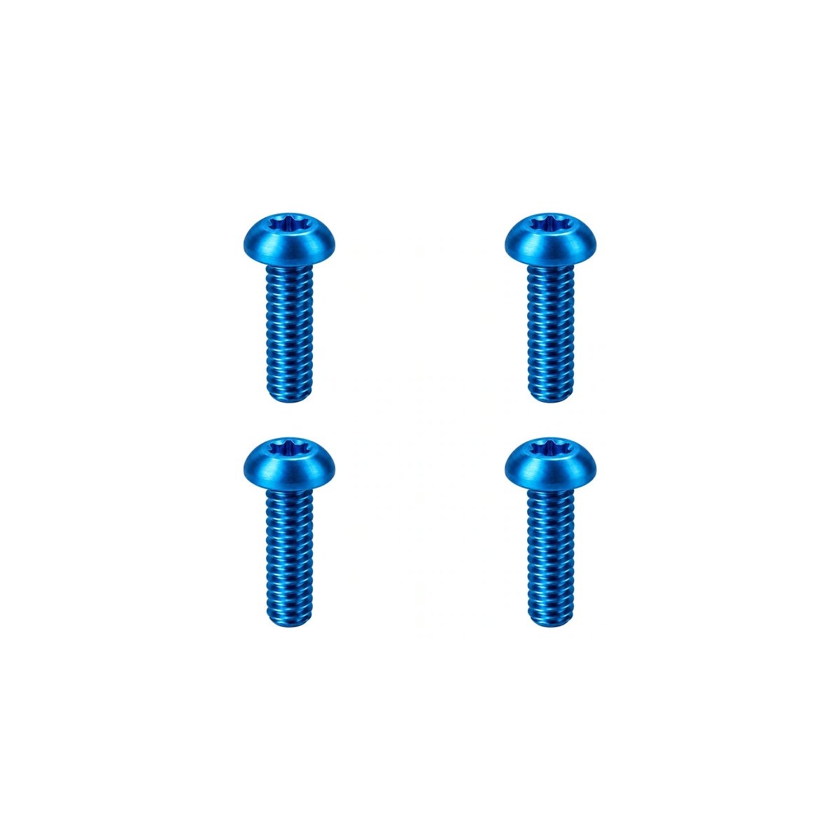 Titanium Paul Brake Lever Pivot Screws — Aqua Blue