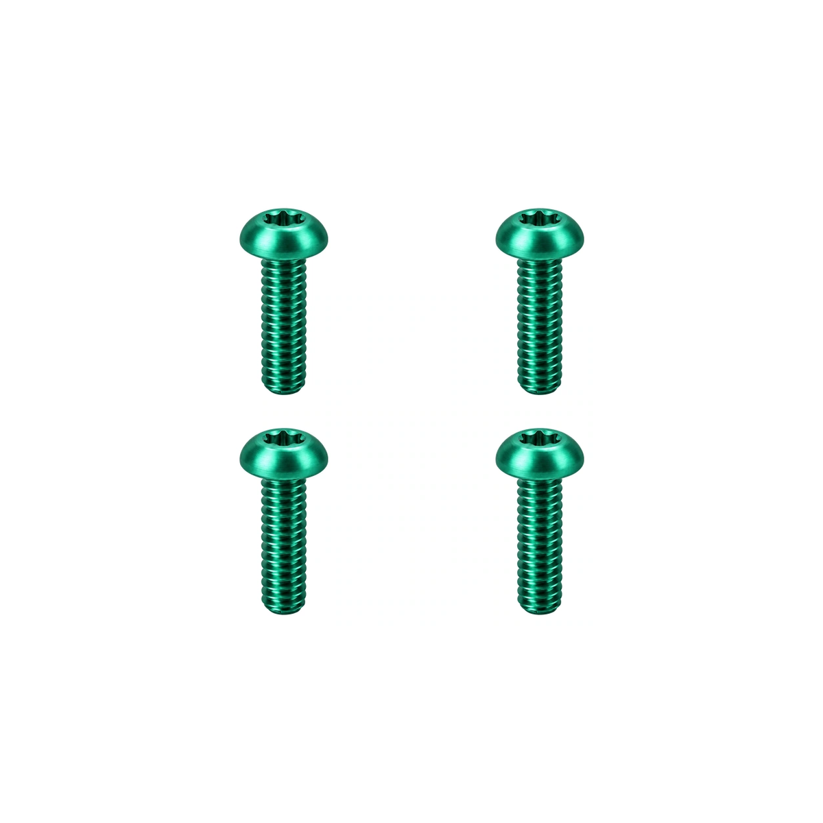 Titanium Paul Brake Lever Pivot Screws — Green
