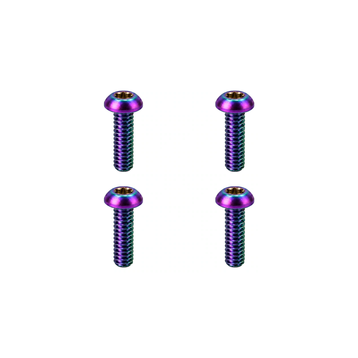 Titanium TRP Reservoir Lid Screws — Rainbow