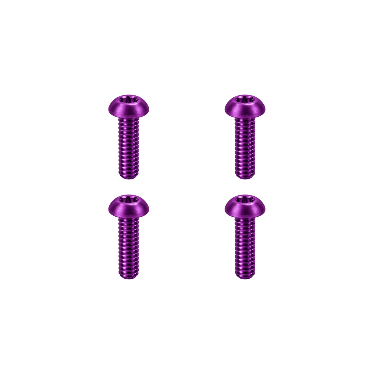 Titanium TRP Reservoir Lid Screws — Purple