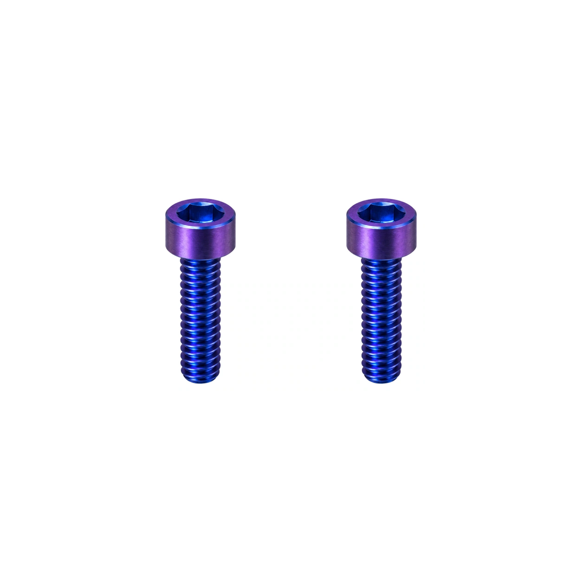 Titanium Paul Brake Lever Clamp Bolts — Blue Purple