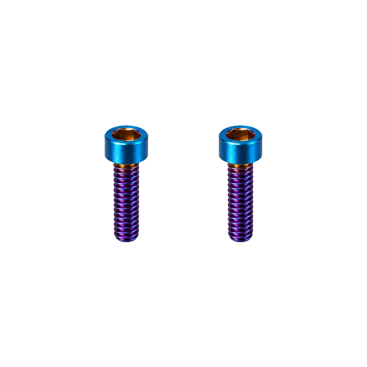 Titanium Paul Brake Lever Clamp Bolts — Burnt Blue