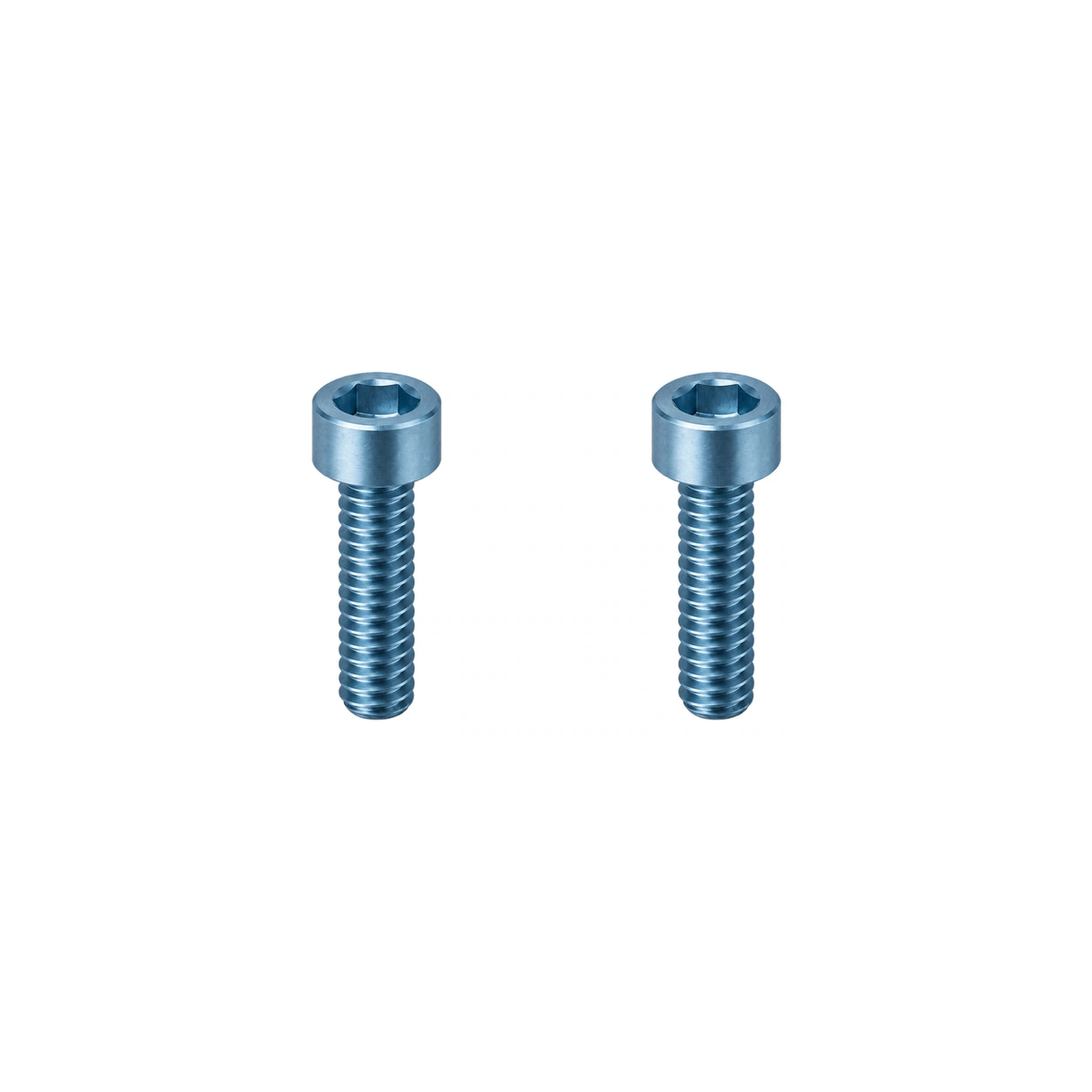 Titanium Paul Brake Lever Clamp Bolts — Ice Blue