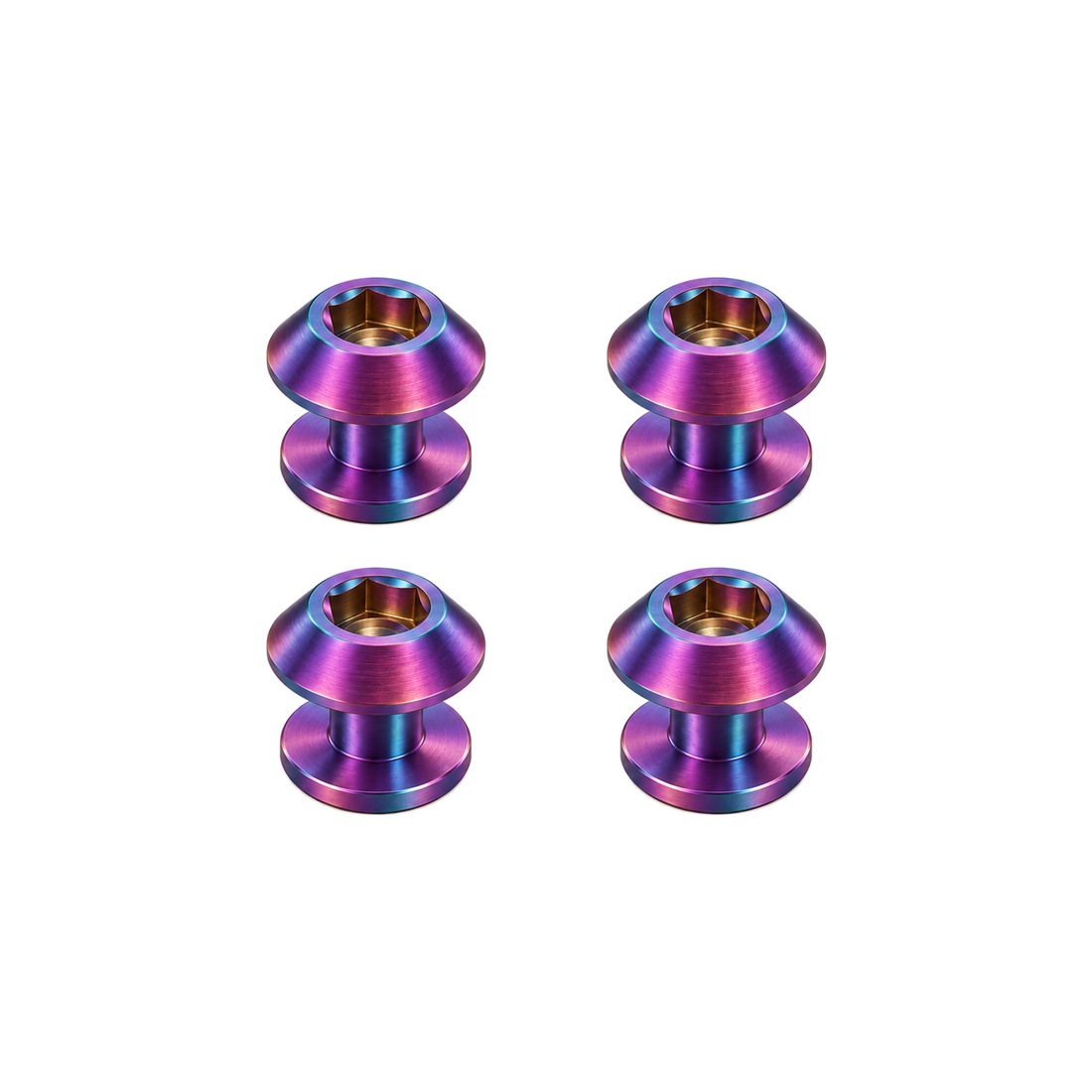 Titanium Brompton Brake Shoe Bolts — Rainbow