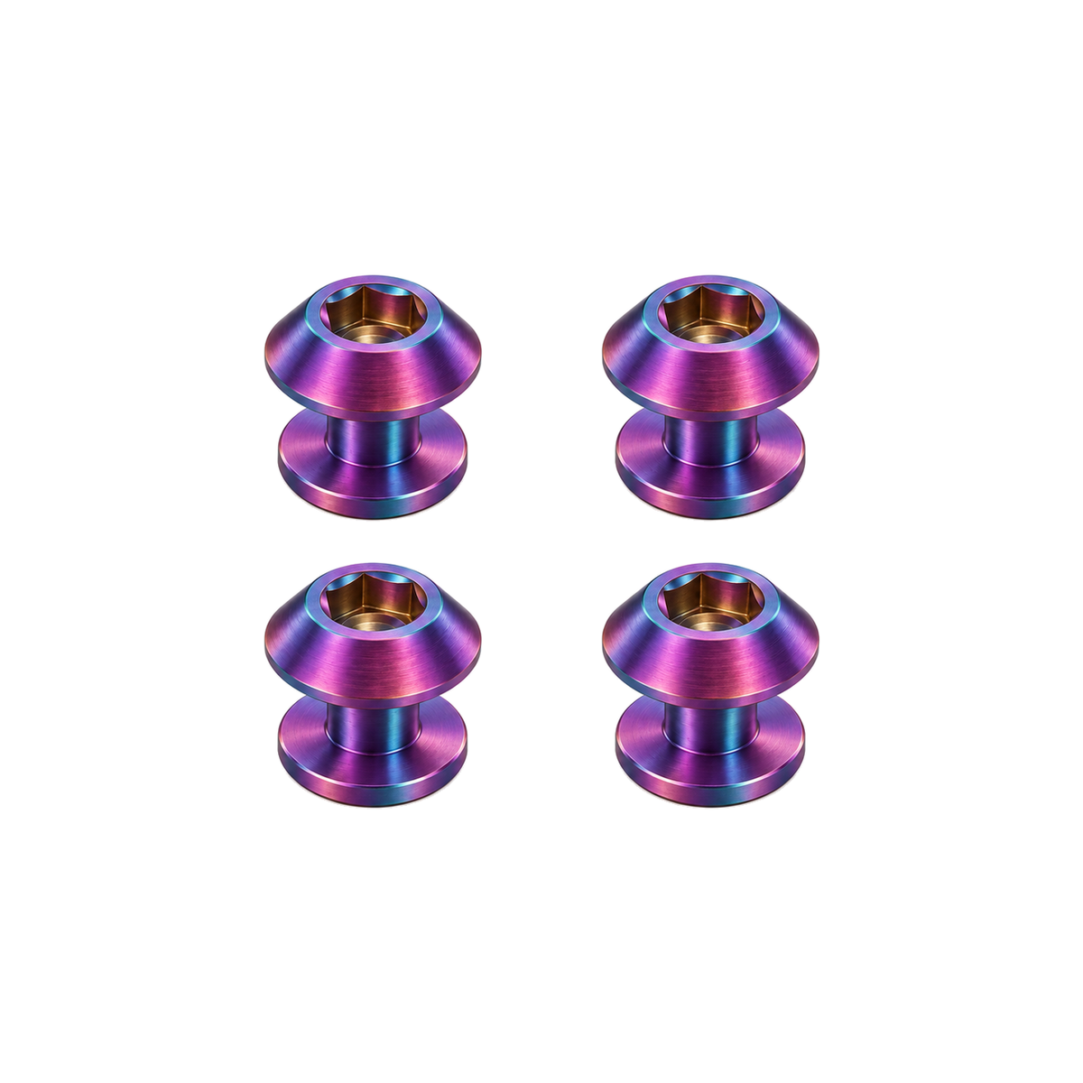 Titanium Brompton Brake Shoe Bolts — Rainbow