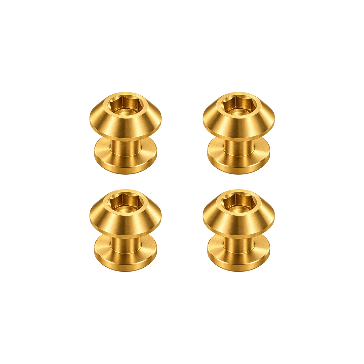 Titanium Brompton Brake Shoe Bolts — Gold