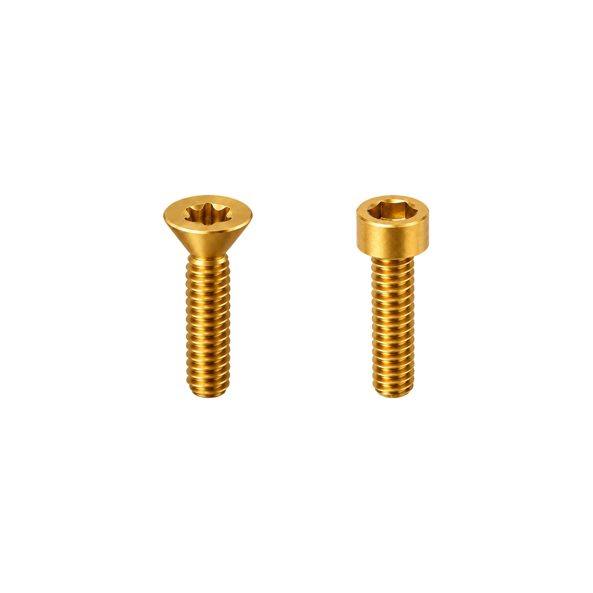 Titanium PNW Loam Remote Adapter Clamp Bolts — Gold