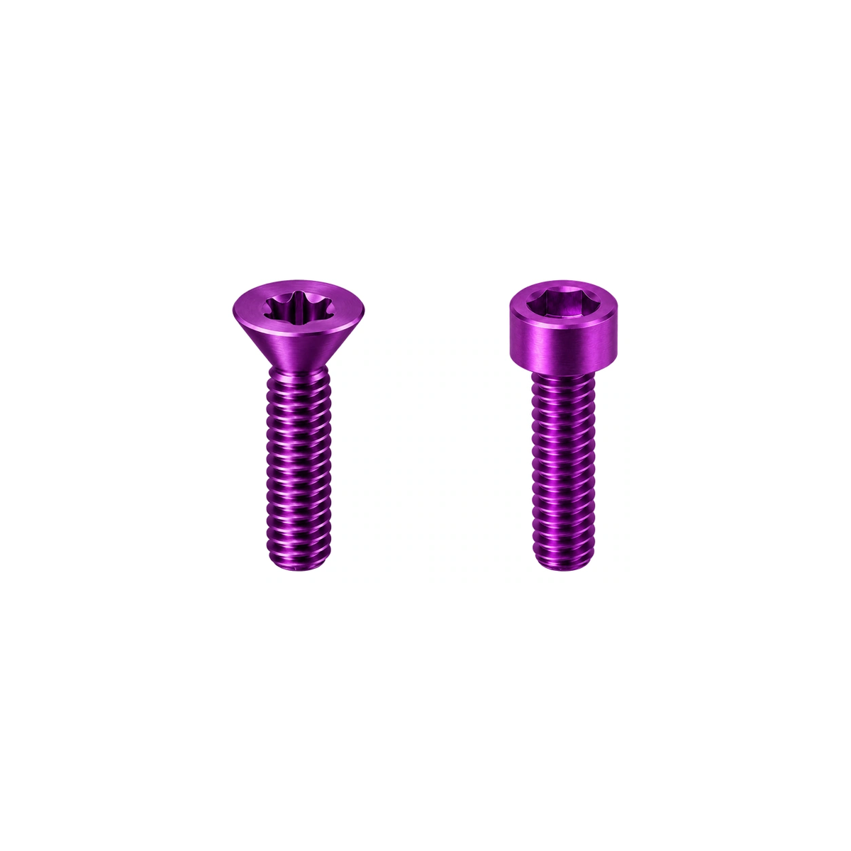 Titanium PNW Loam Remote Adapter Clamp Bolts — Purple