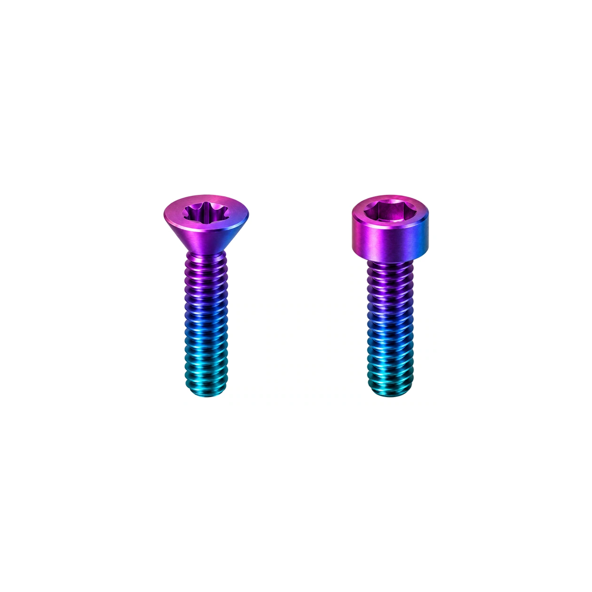 Titanium PNW Loam Remote Adapter Clamp Bolts — Candy Gloss