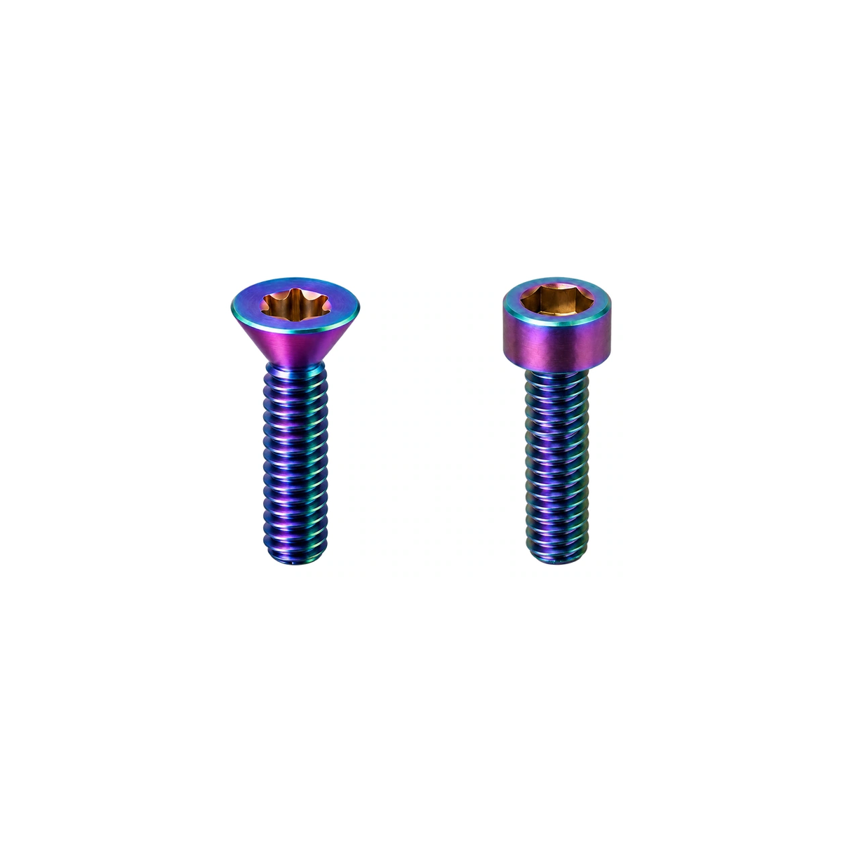 Titanium PNW Loam Remote Adapter Clamp Bolts — Rainbow