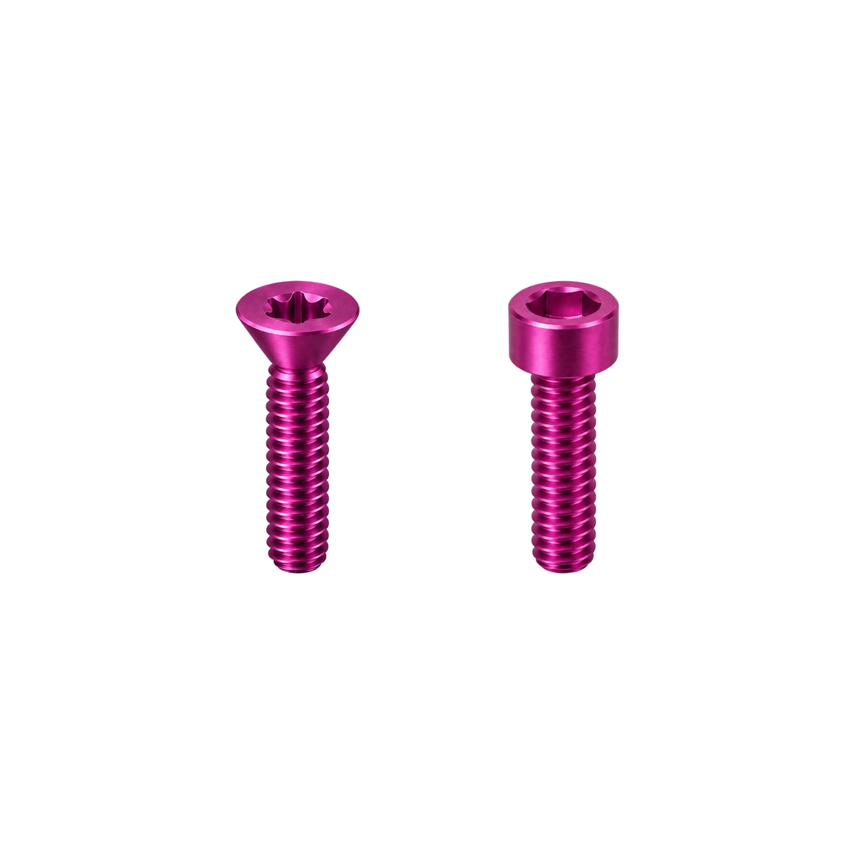 Titanium PNW Loam Remote Adapter Clamp Bolts — Magenta