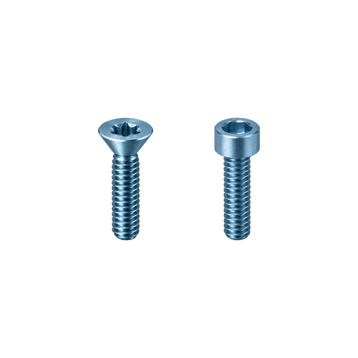 Titanium PNW Loam Remote Adapter Clamp Bolts — Ice Blue
