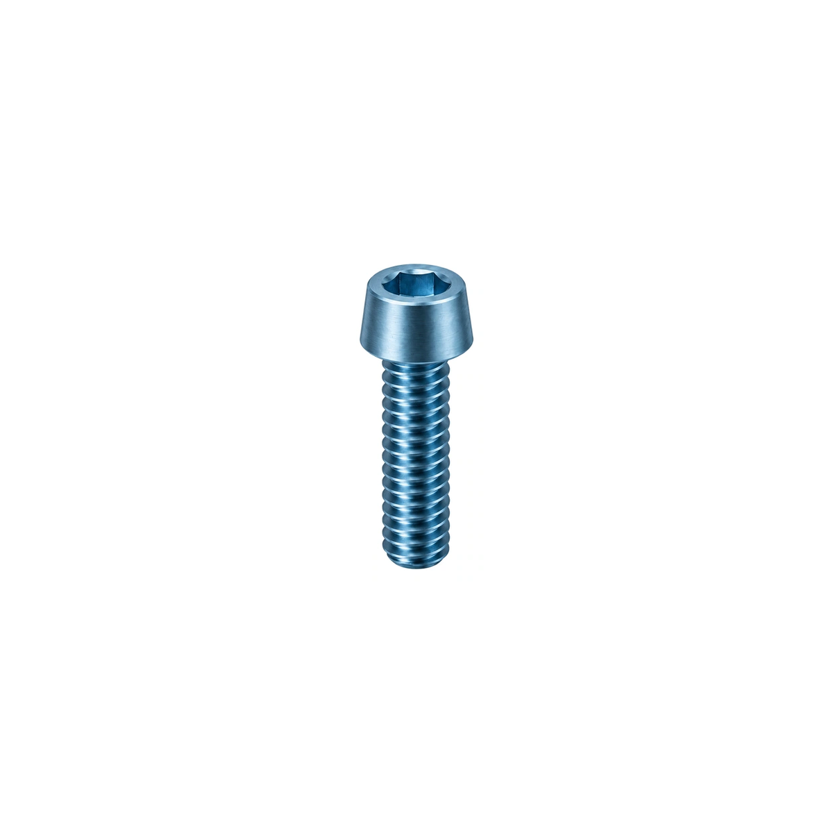 Titanium H&H V1 / V2 Saddle Clamp Bolts — Ice Blue