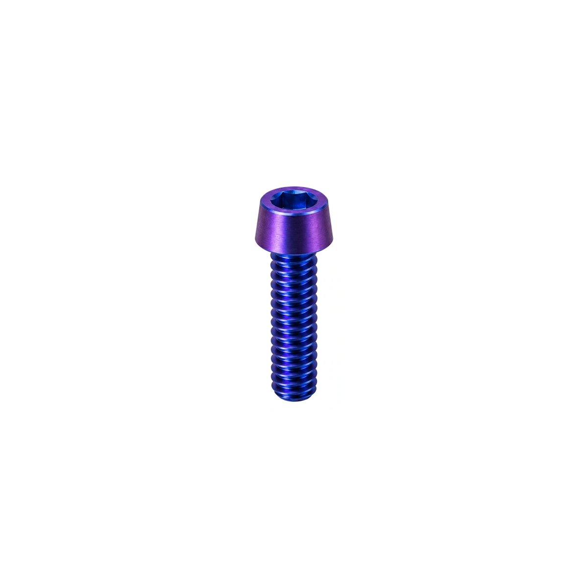 Titanium H&H V1 / V2 Saddle Clamp Bolts — Blue Purple