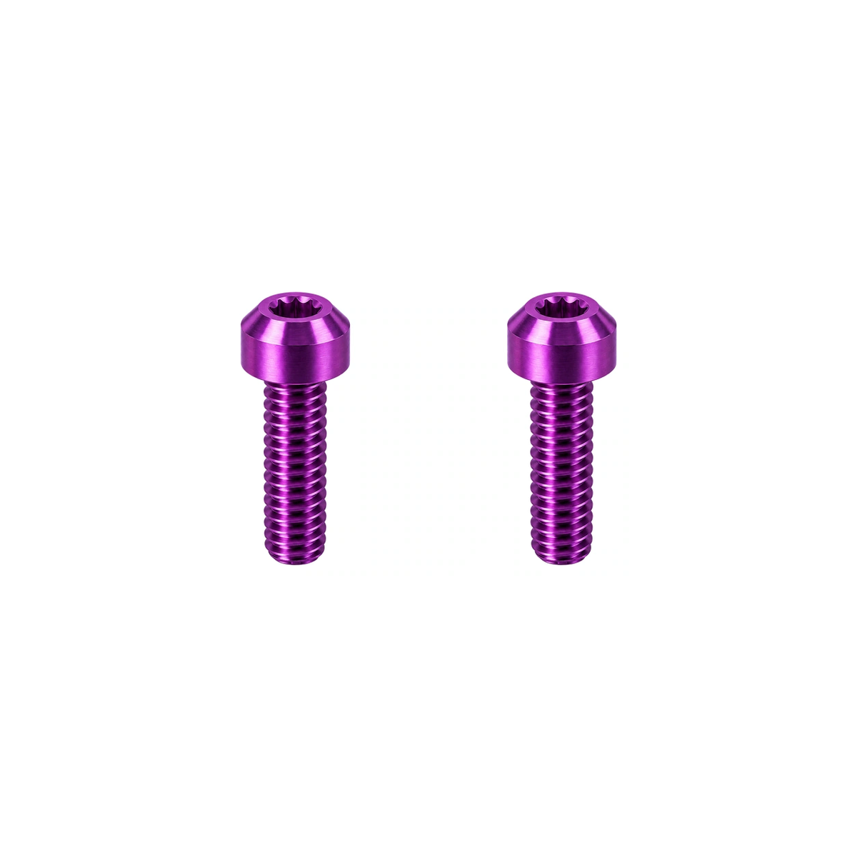 Titanium Brompton Brake Cable Clamp Bolts — Purple