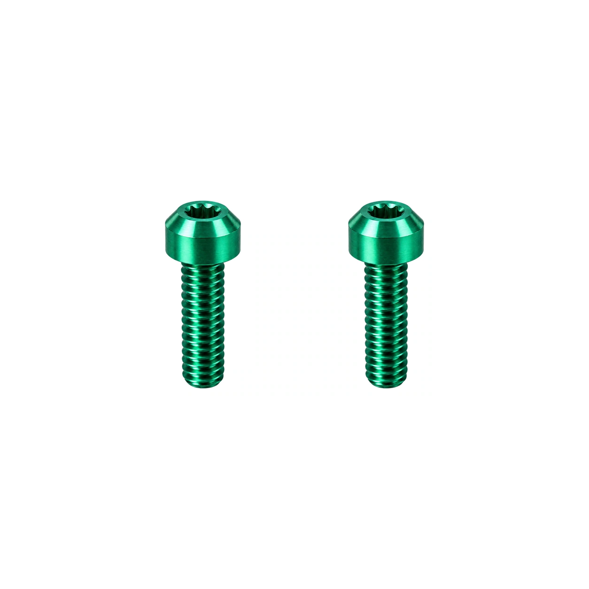 Titanium Brompton Brake Cable Clamp Bolts — Green