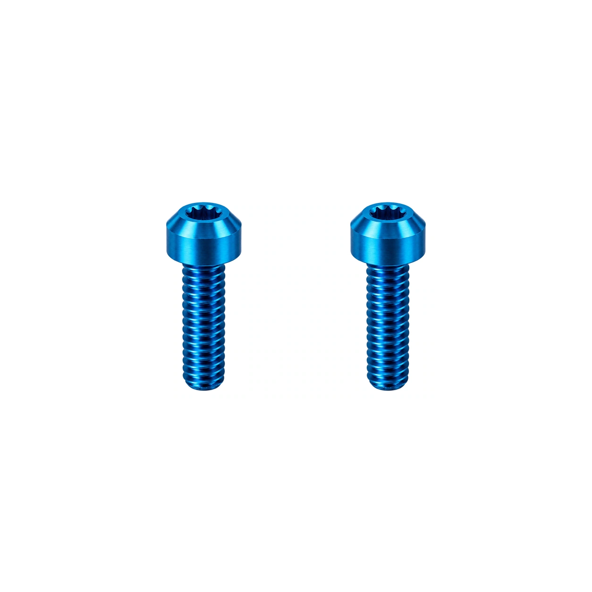 Titanium Brompton Brake Cable Clamp Bolts — Aqua Blue