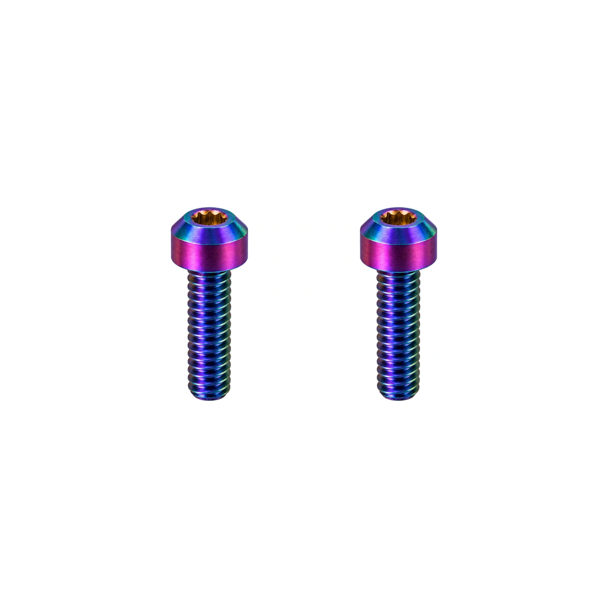 Titanium Brompton Brake Cable Clamp Bolts — Rainbow