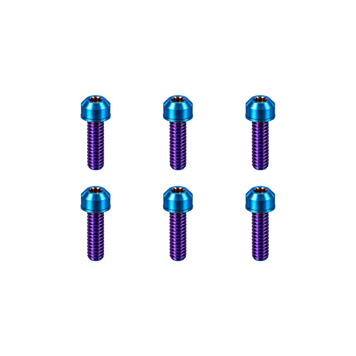 Titanium Chromag Stem Bolt Sets — Burnt Blue