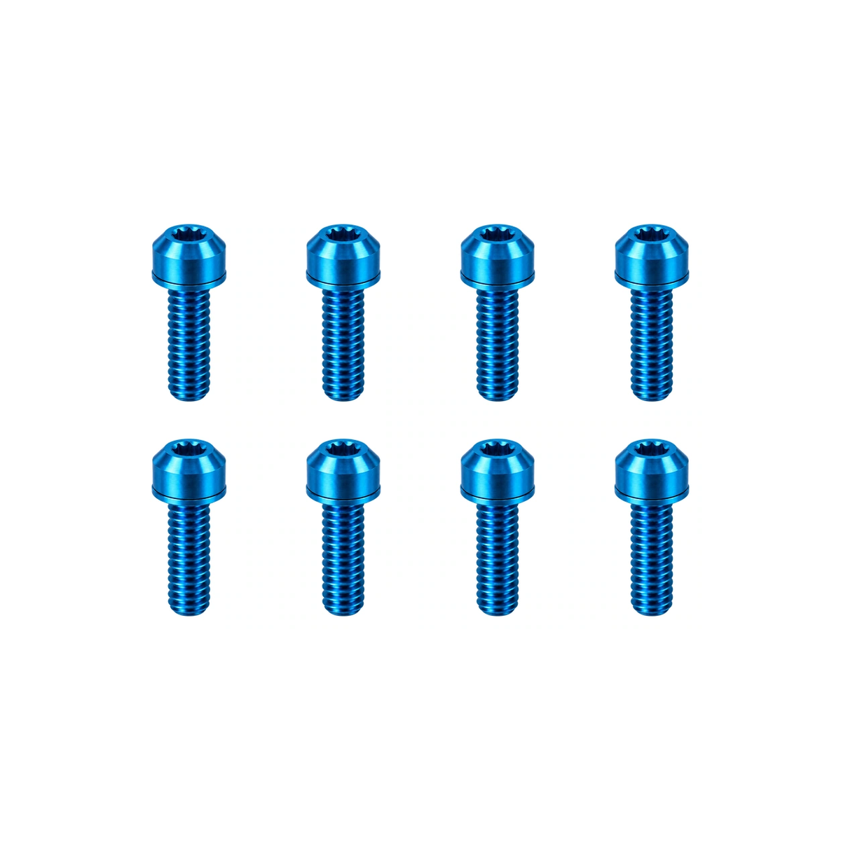 Titanium Chromag Stem Bolt Sets — Aqua Blue