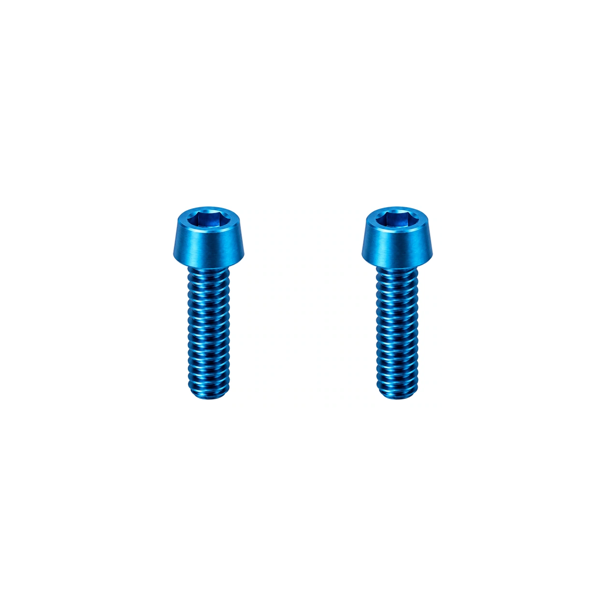 Titanium Direct-Mount Stem Bolts — Aqua Blue