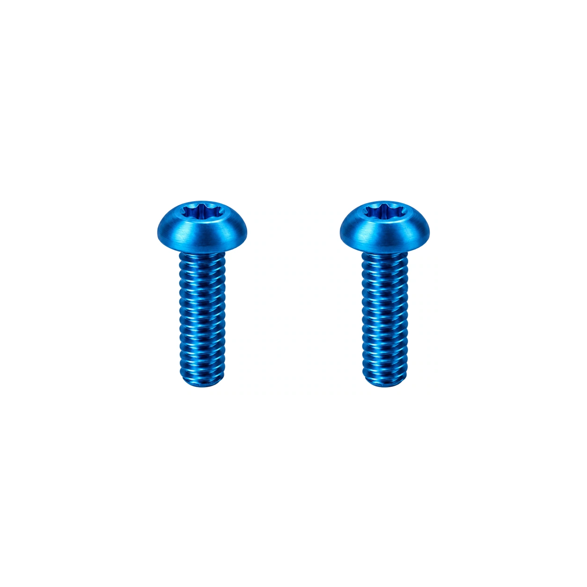 Titanium Trigo Bottle Holder Mount Screws — Aqua Blue