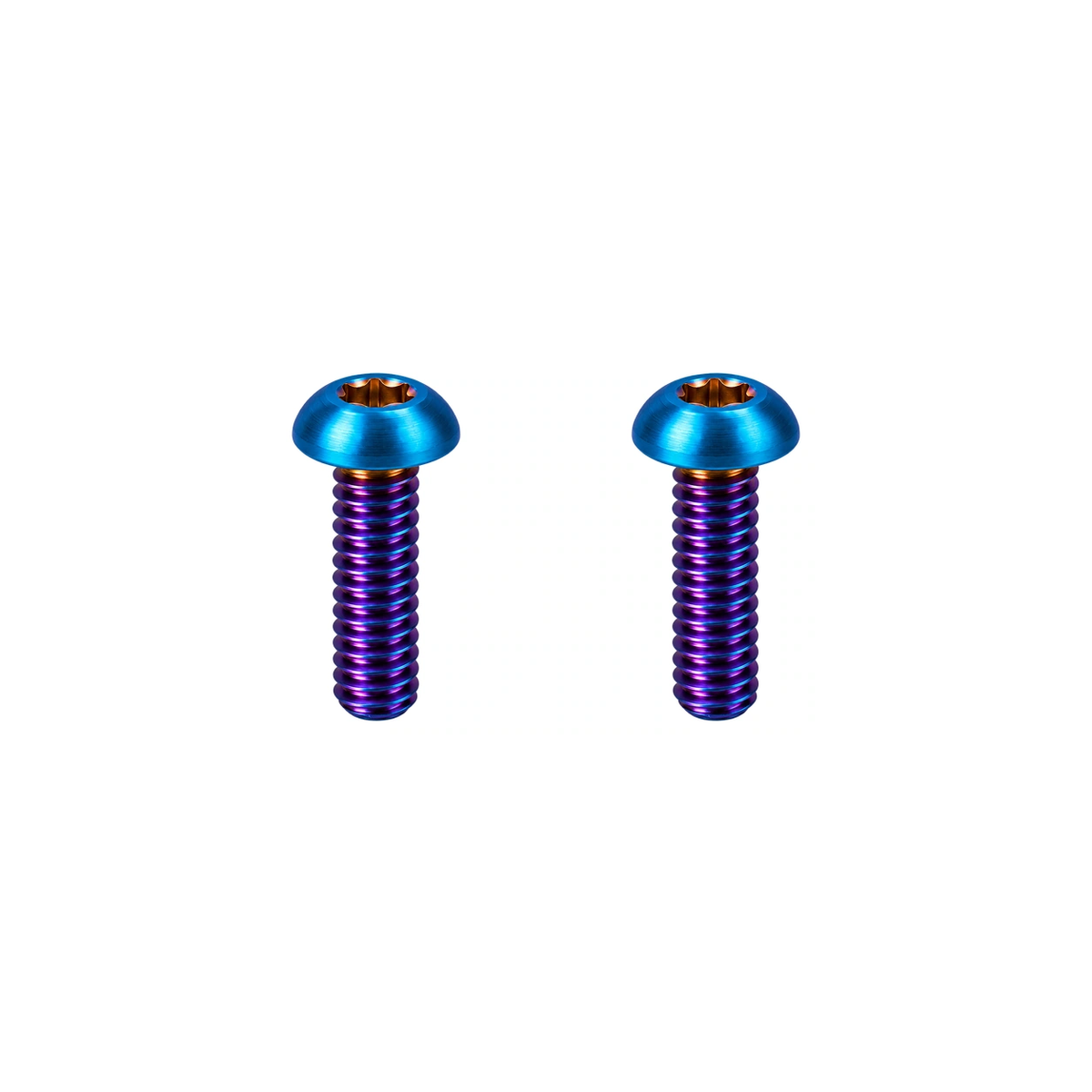Titanium Trigo Bottle Holder Mount Screws — Burnt Blue