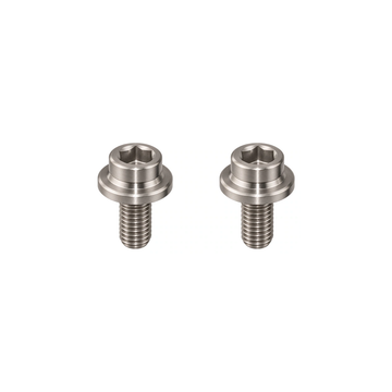 Titanium Brompton Crank Caps — Raw Titanium
