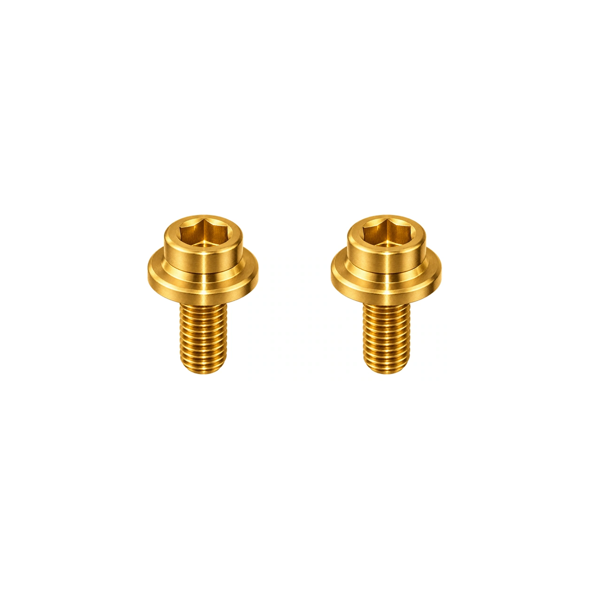 Titanium Brompton Crank Caps — Gold