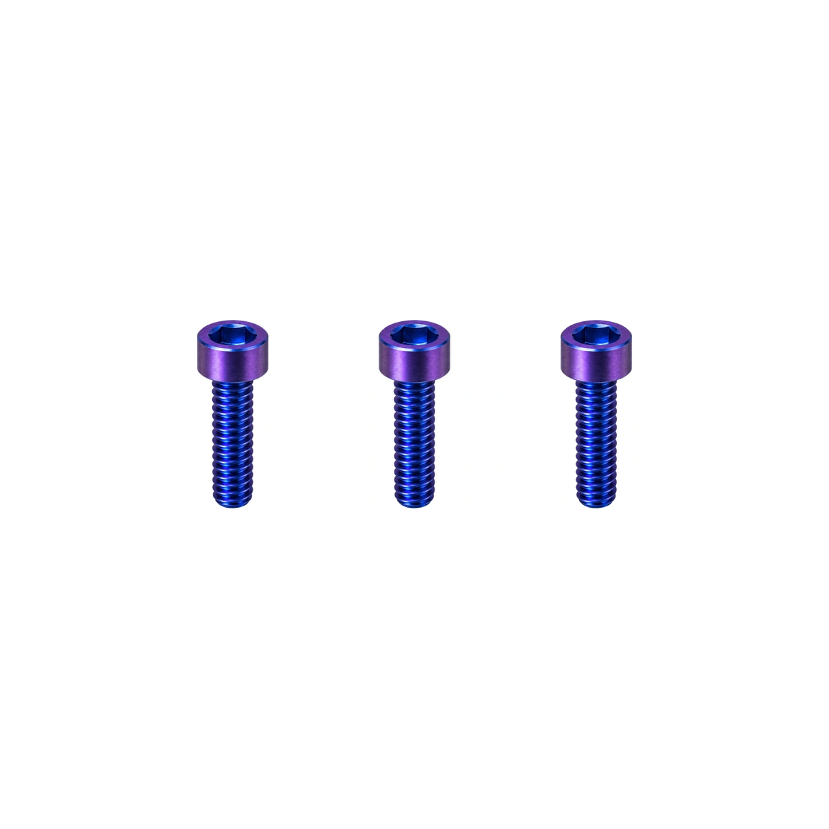 Titanium SRAM S900 Aero HRD Reservoir Bolt Set — Blue Purple