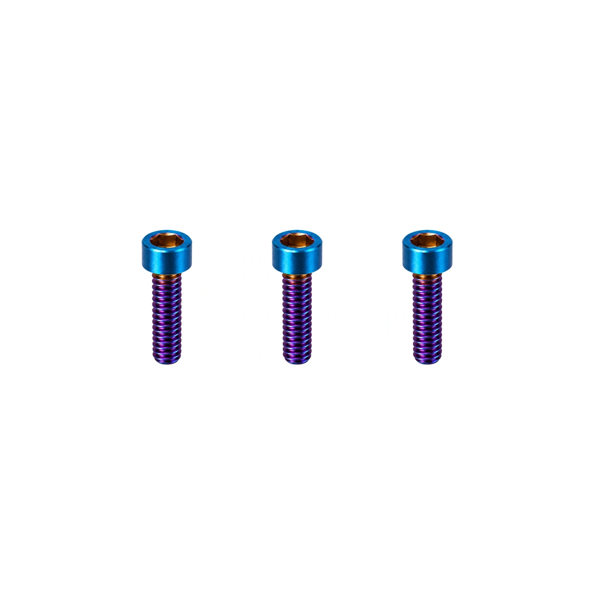 Titanium SRAM S900 Aero HRD Reservoir Bolt Set — Burnt Blue