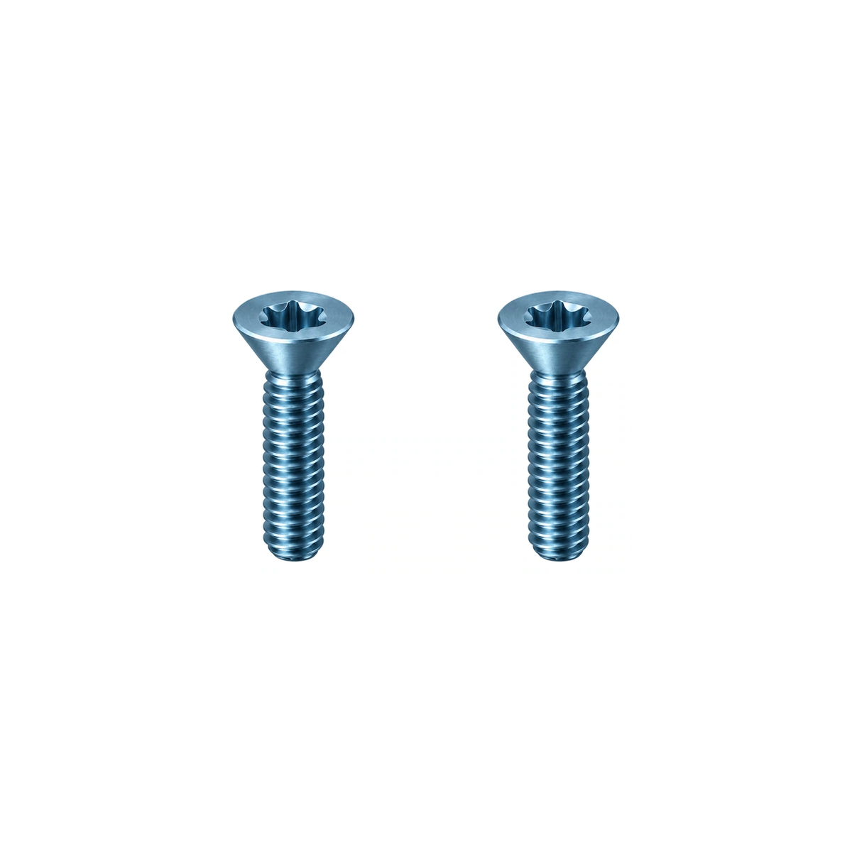 Titanium Birdy Front Suspension Bolts — Ice Blue