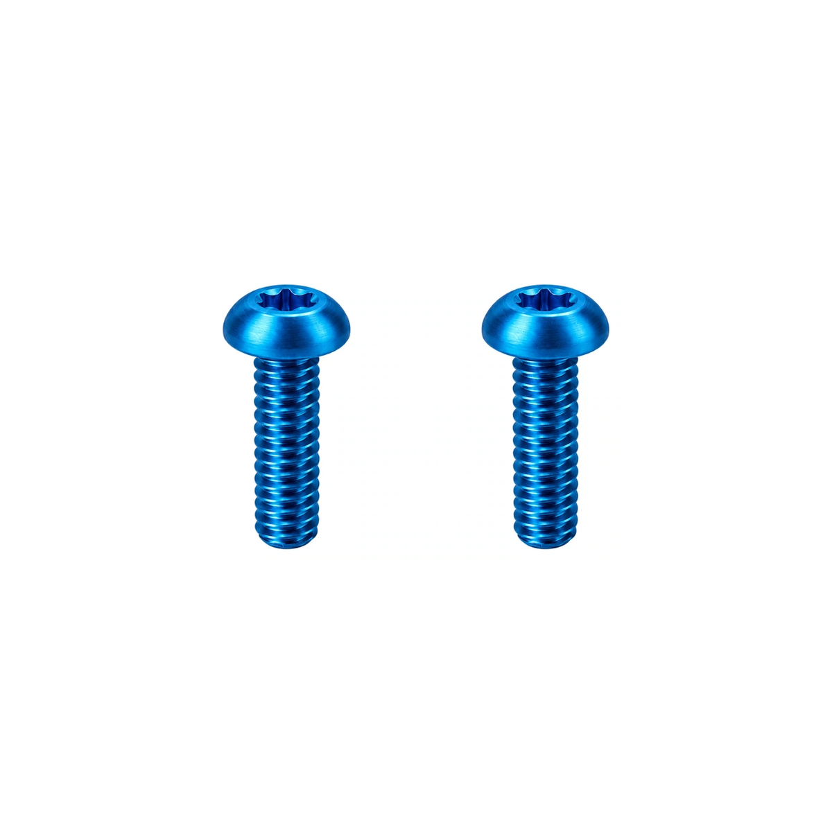 Titanium Santa Cruz Downtube Protector Bolts — Aqua Blue