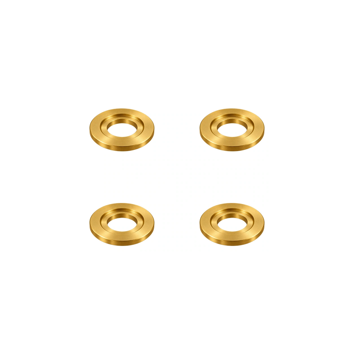 Titanium M6 Disc Brake Step Washers — Gold