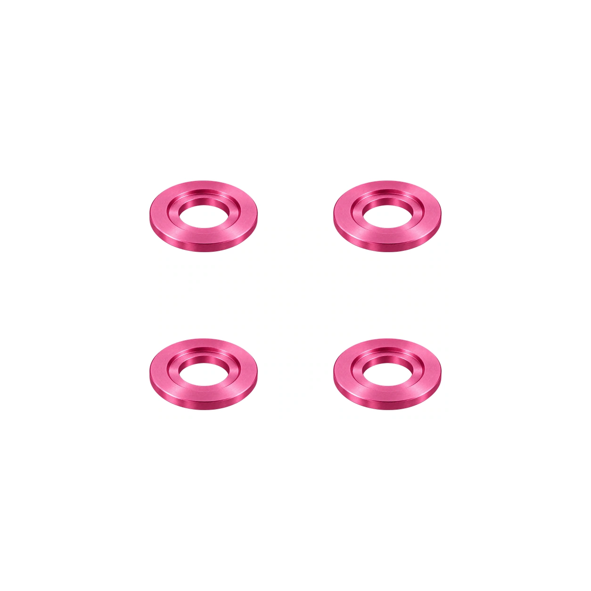 Titanium M6 Disc Brake Step Washers — Champagne Pink