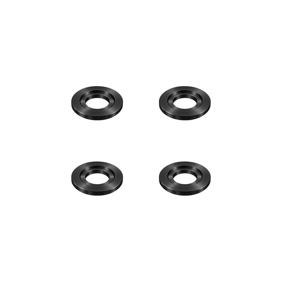 Titanium M6 Disc Brake Step Washers — Raw Titanium