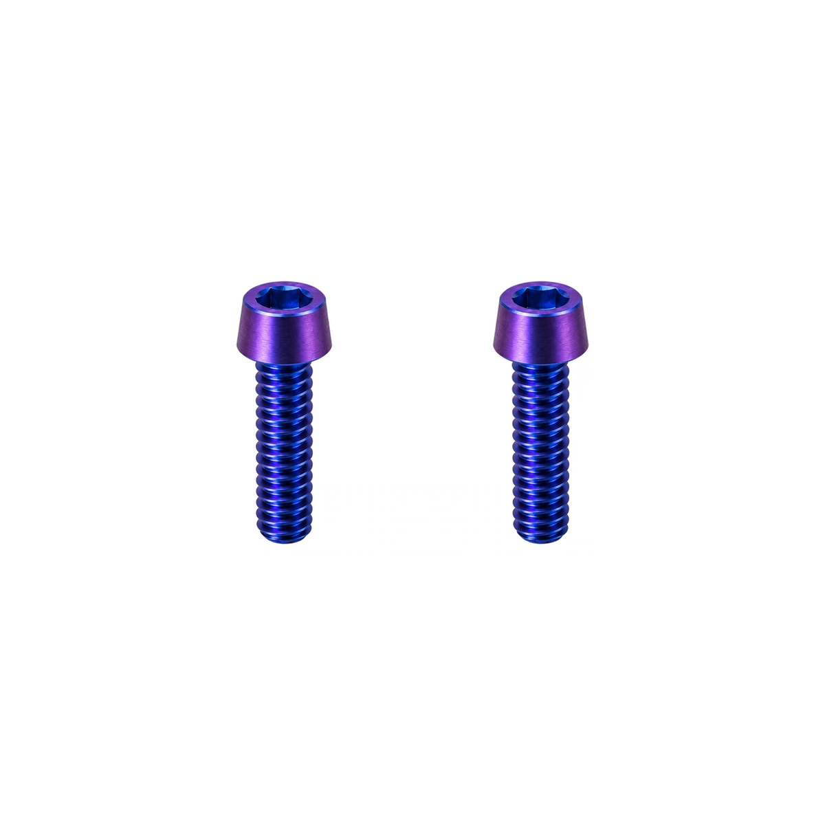 Titanium Specialized Saddle Clamp Bolts — Blue Purple