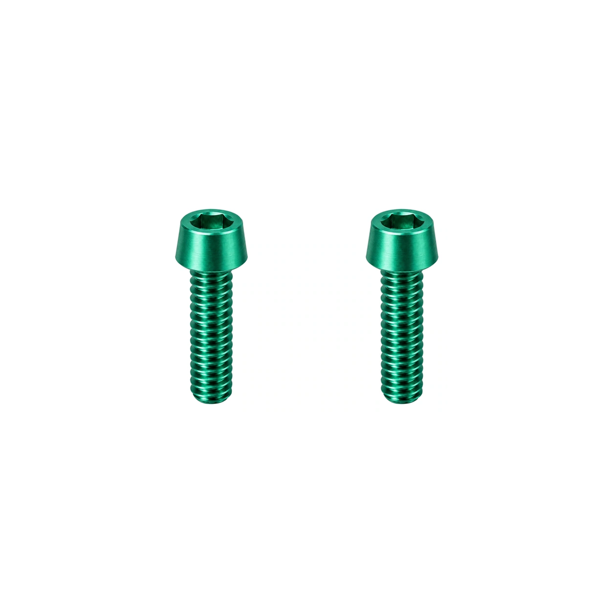 Titanium Specialized Saddle Clamp Bolts — Green