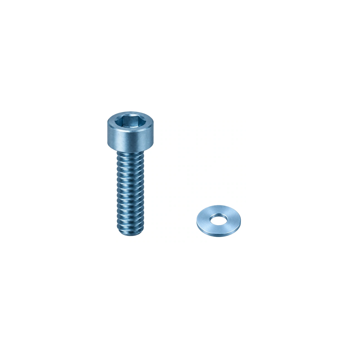 Titanium Specialized Allez Sprint Seatpost Clamp Bolt — Ice Blue