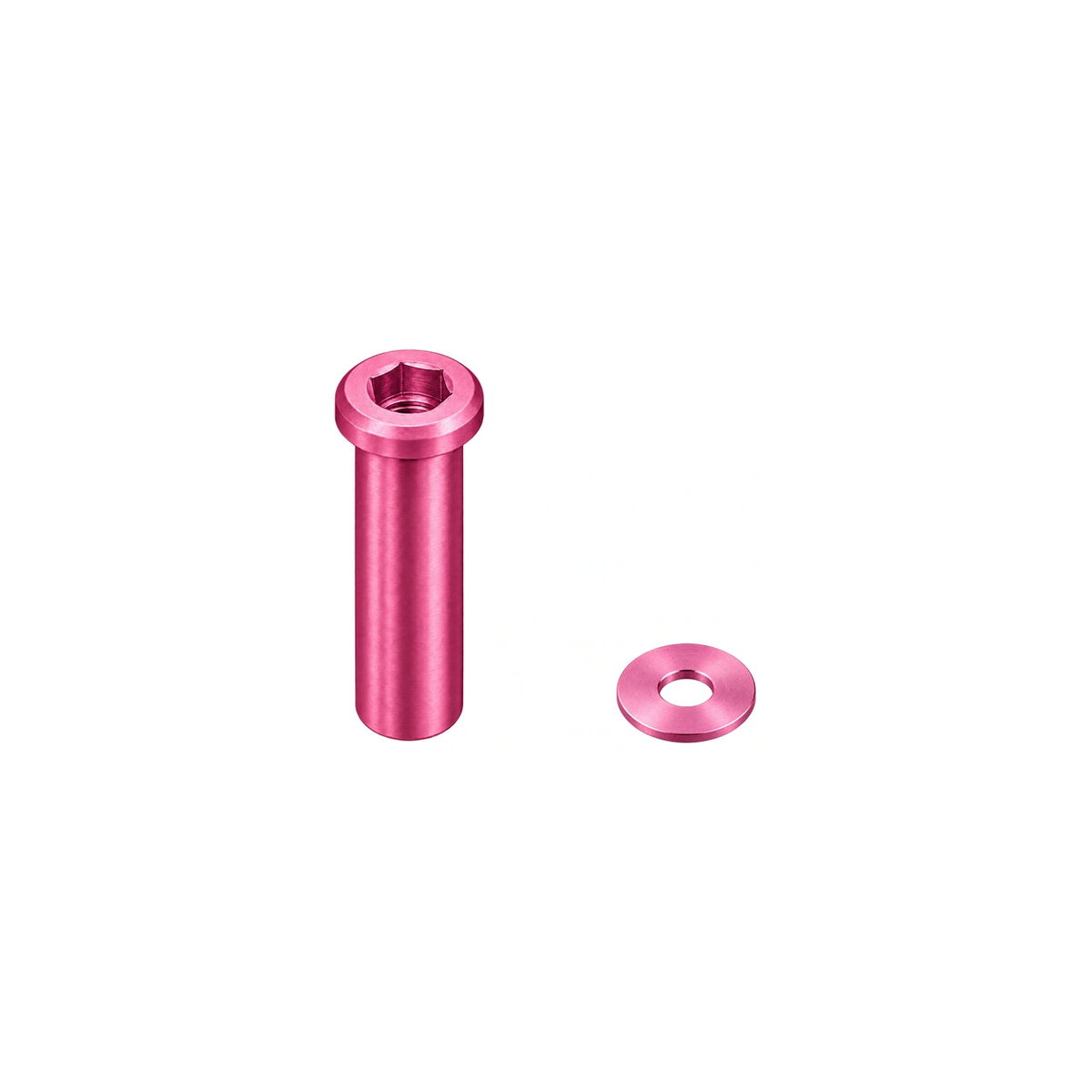 Titanium Rim Brake Recessed Mounting Nuts — Champagne Pink