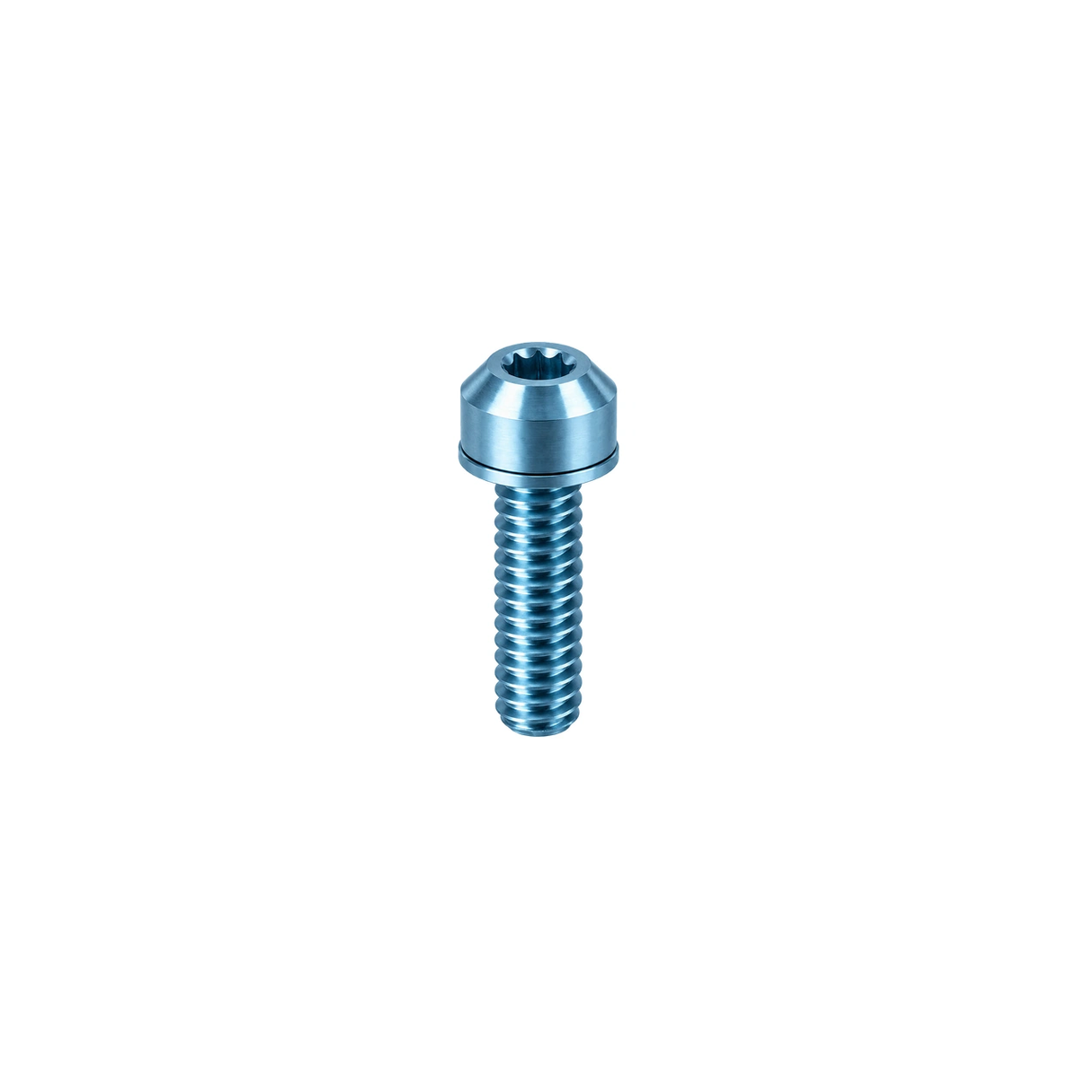 Titanium Specialized SL7 Stem Cable Clamp Bolt — Ice Blue